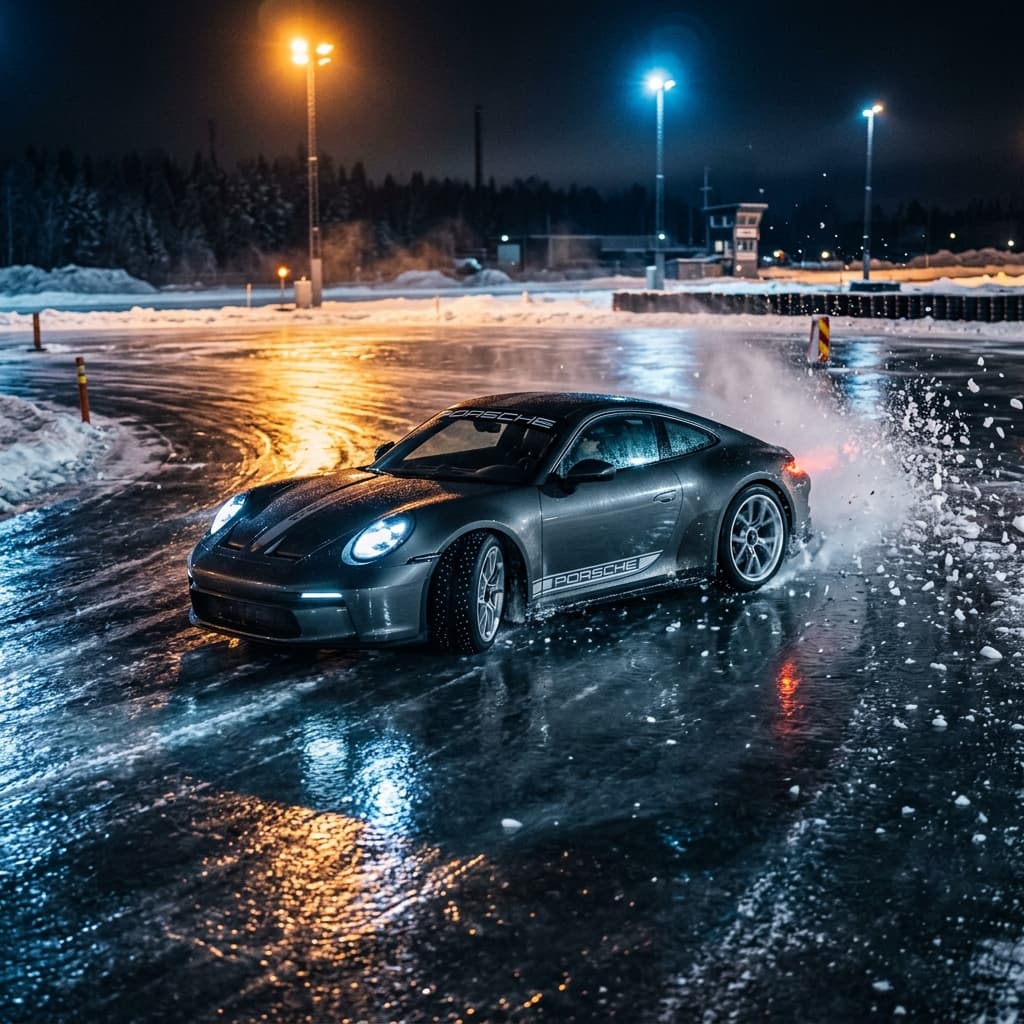 Car Sliding on Ice